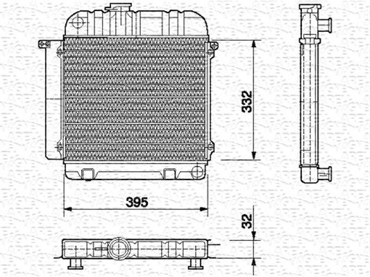MAGNETI MARELLI Radiators, Motora dzesēšanas sistēma 350213418000